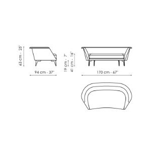 Lovy Low_ 170 x 91 x H 63 cm