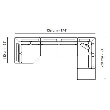 Superhiro_ Composition 3 (436 x 230 x H 80 cm)