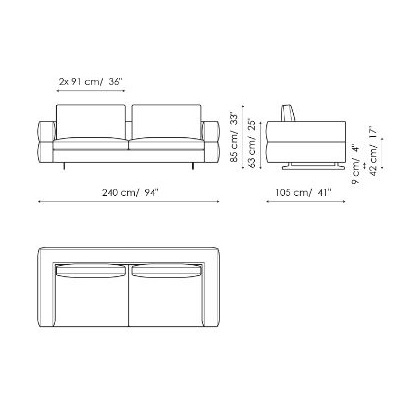 Ever More_ 240 x 105 x H 85 cm