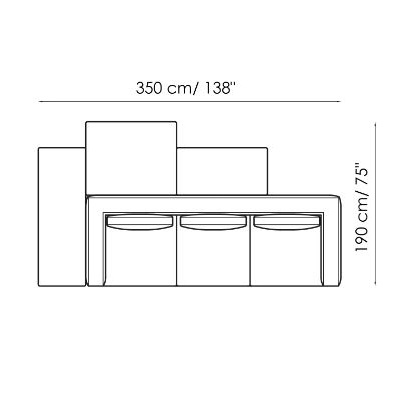 Ever More_ Composition 1 (350 x 190 x H 85 cm)