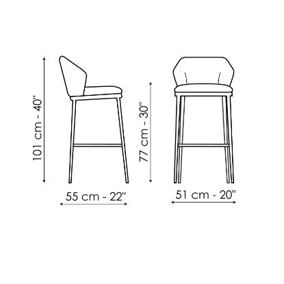 Mida Too H 77_ 51 x 55 x H 101 cm