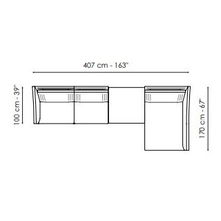 Skid_ Composition 5 (407 x 170 x H 80 cm)