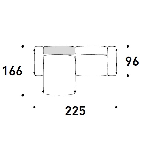 All-in_ 225 x 166 x H 79 cm