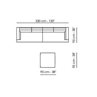 Slab Plus_ Composition 4 (330 x 95 x H 76 cm)
