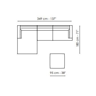 Slab Plus_ Composition 5 (349 x 180 x H 76 cm)
