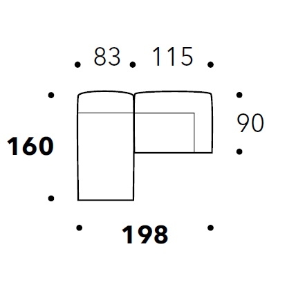 Eden_ 198 x 160 x H 73 cm