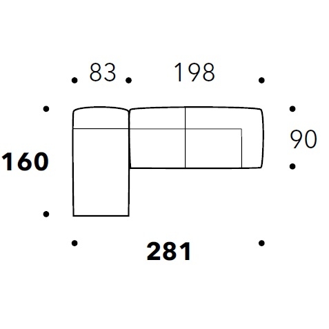 Eden_ 281 x 160 x H 73 cm