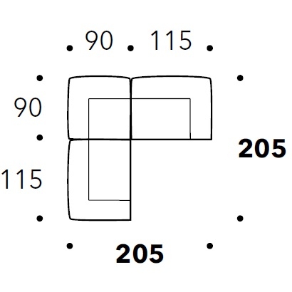 Eden_ 205 x 205 x H 73 cm