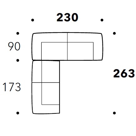 Eden_ 230 x 263 x H 73 cm