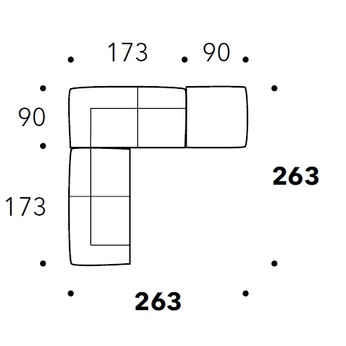 Eden_ 263 x 263 x H 73 cm
