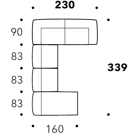 Eden_ 230 x 339 x H 73 cm