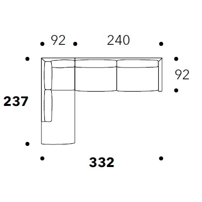 Volo_ 332 x 237 x H 79 cm