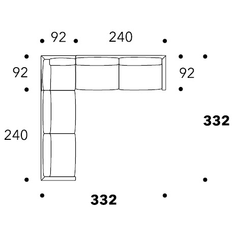 Volo_ 332 x 332 x H 79 cm