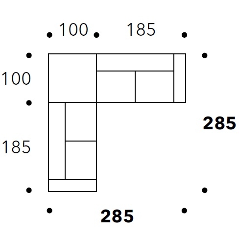 Boston_ 285 x 285 x H 67 cm