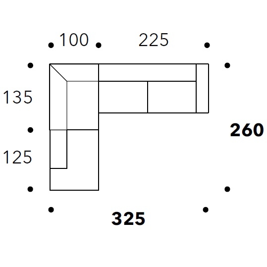 Boston_ 325 x 260 x H 67 cm