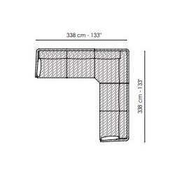 Structure Sofa Ego_ Composition 5  (338 x 338 x H 85 cm)
