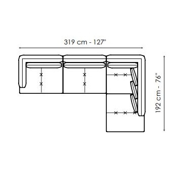 Aliante_ Composizione 5 (319 x 192 x H 82 cm)