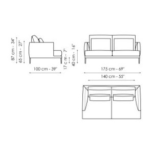 Paraiso_ 175 x 100 x H 87 cm
