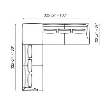 Paraiso_ Composition 3 (325 x 325 x H 87 cm)