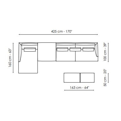 Paraiso_ Composition 5 (425 x 160 x H 87 cm)