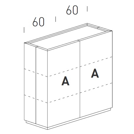 Cornice_ 120-160 x H 120 cm