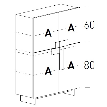 Ginevra_ 113 x H 143/155 cm