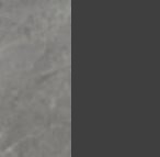 Matt slate gray ceramic / Anthracite gray lacquered wood