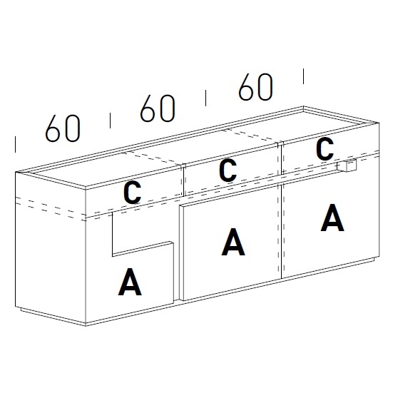 Logos_ 180 x H 83 cm