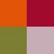Combination 1 - Orange, Red, Coral, Green, Lilac