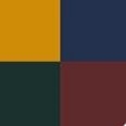 Combination 3 - Brass yellow, Royal blue, Racing Green, Bordeaux