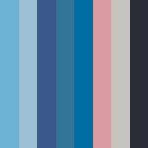 Blue palette