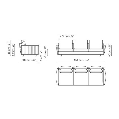 Only You_ 264 x 102 x H 86 cm