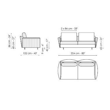 Only You_ 204 x 102 x H 86 cm
