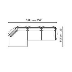 Only You_ Composition 2 (351 x 142 x H 86 cm)