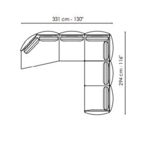 Only You_ Composition 3 (331 x 294 x H 86 cm)