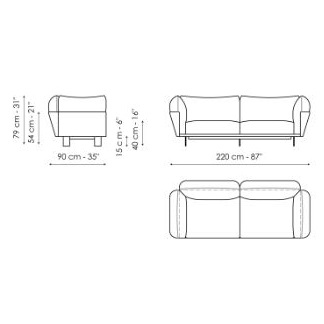 Blend_ 220 x 90 x H 79 cm