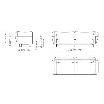 Blend_ 240 x 90 x H 79 cm