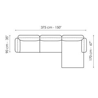 Blend_ Composition 3 (375 x 170 x H 79 cm)