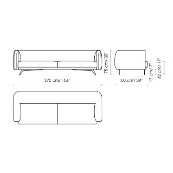 Saddle_ 270 x 100 x H 75 cm