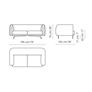 Saddle_ 190 x 100 x H 75 cm