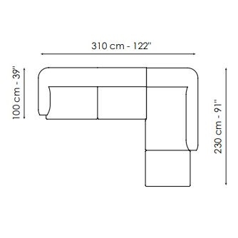 Saddle_ Composition 2 (310 x 230 x H 75 cm)