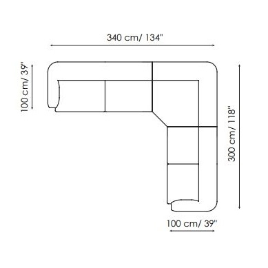 Saddle_ Composition 3 (340 x 300 x H 75 cm)