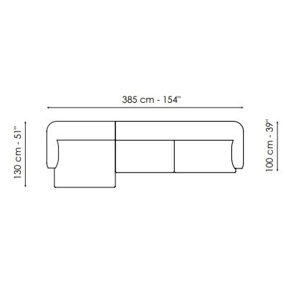 Saddle_ Composition 4 (385 x 130 x H 75 cm)