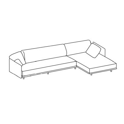 Harbour 4_ 352 x 185 x H 39/80 cm (B178BS+B178CD+CUSC178F+ CUSC178E+CU19E)