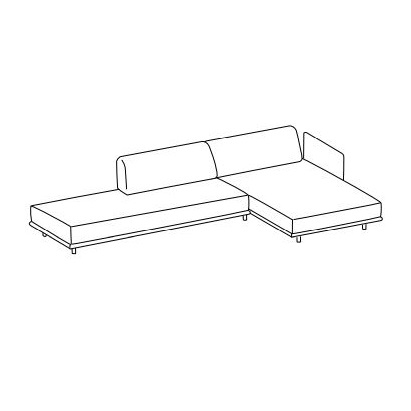 Harbour 5_ 347 x 185 x H 39/80 cm (B178BP+B178CD+2xCUSC178E)