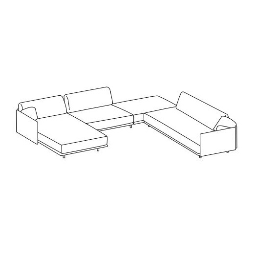 Harbour 6_ 347 x 185/323 x H 39/80 cm (B178CS+B178AC+B178AP+B178BD+2xCUSC178E+ CUSC178F+CU19E)