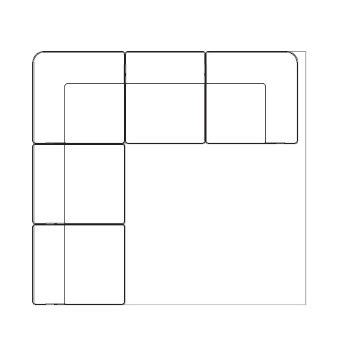 Eave 86_ 5 Seater_ Corner Sofa - Right Corner