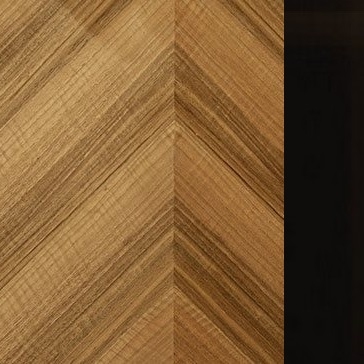 Frisè Color Nogal / Metal lacado negro