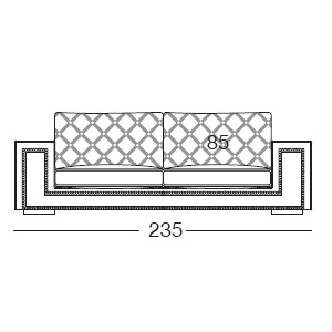 Helmut_ 235 x 113 x H 80 cm