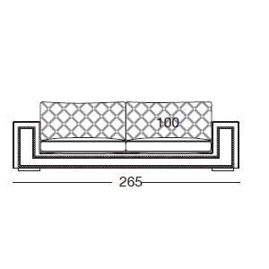 Helmut_ 265 x 113 x H 80 cm
